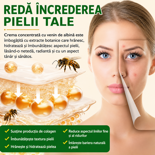 Cremă de Față cu Venin de Albine