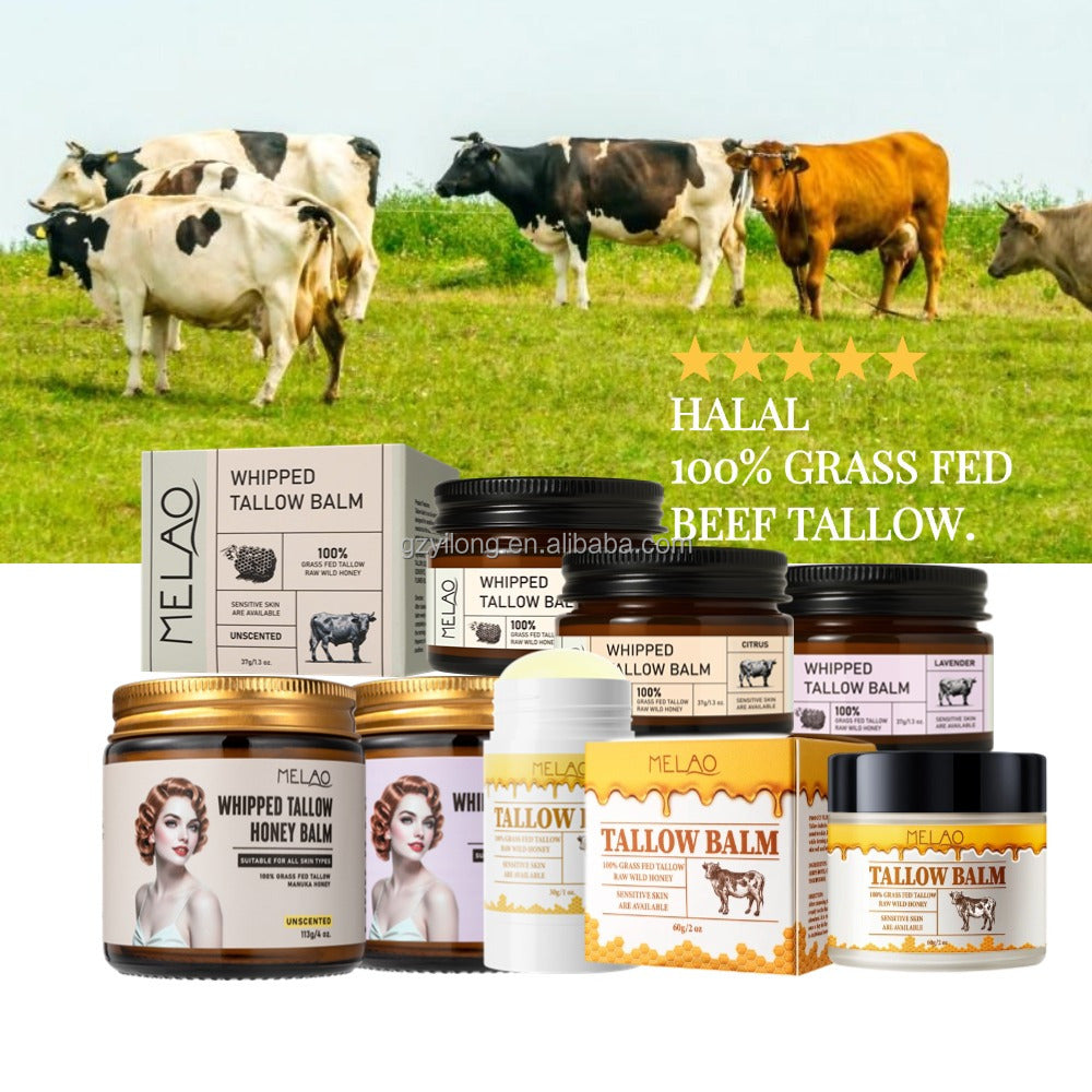 Balsam hidratant pentru față cu seu de vită Grass-Fed
